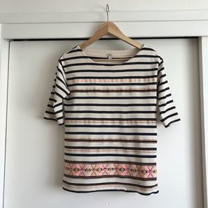 J Crew Striped Top